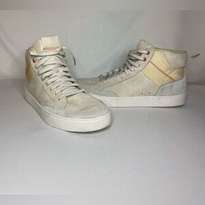 Women - 9 - high top sneakers - grey/cream/orange